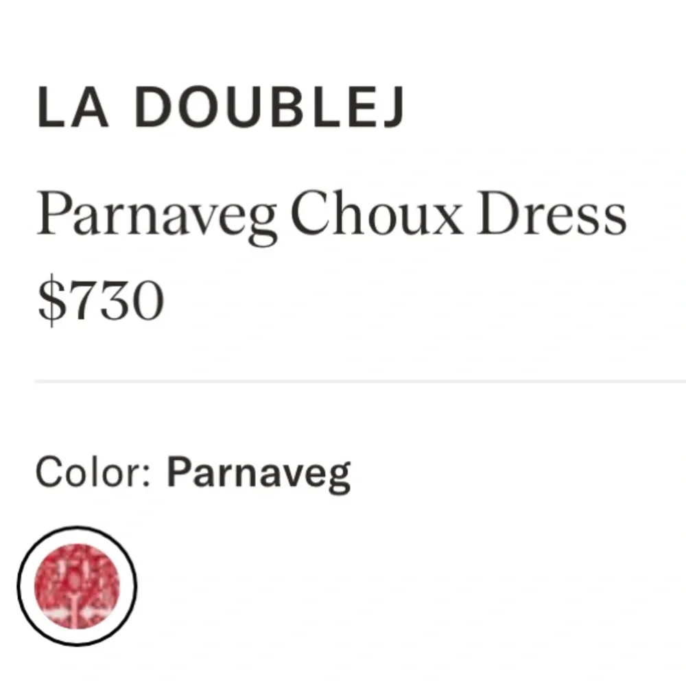 LA DOUBLE J CHOUX DRESS PARNAVEG PRINTED COTTON SIZE SMALL RUFFLED MINI - Picture 2 of 6